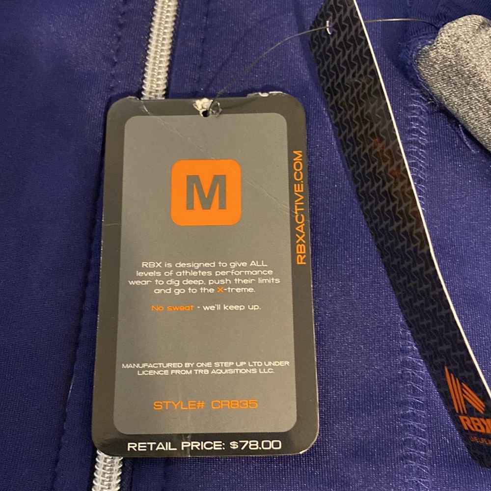 NWT M RBX Purple Zip Down Hoodie - Picture 8 of 8